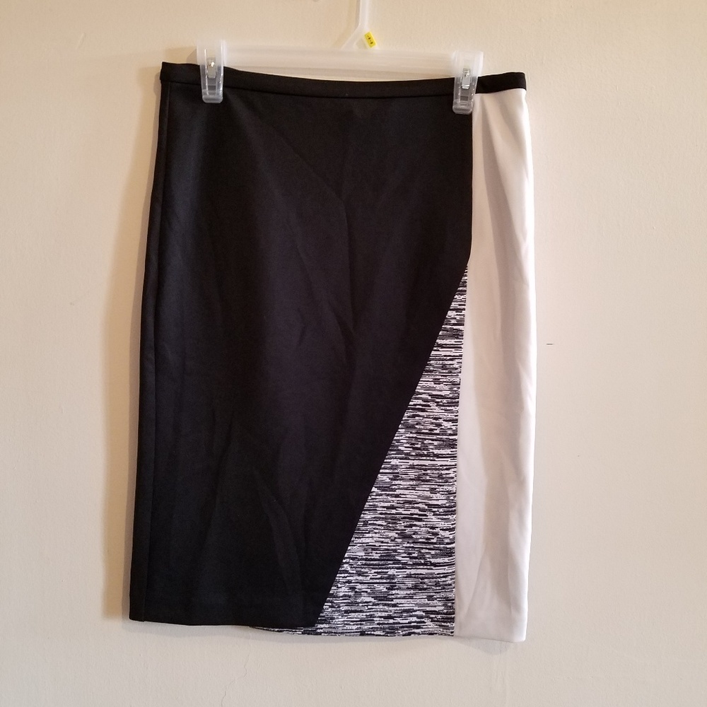 NWT Calvin Klein Color Block Pencil Skirt Size S